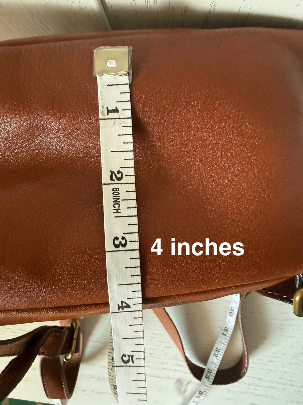 Fossil Cognac Leather Megan Mini Backpack - Picture 11 of 15